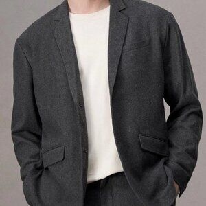 NWT!! rag & bone Heather Gray Shift Flannel Blazer Sport Coat - 42